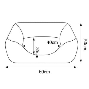 Dibea Cuccia letto per cani 60 x 50 cm (L x L, dimensioni esterne), Grigio - Ilgrandebazar
