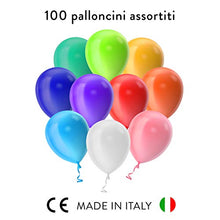 Carica l&#39;immagine nel visualizzatore di Gallery, BidMamba 100 Palloncini Compleanno Decorazioni Feste Happy Birthday Addobbi per Feste di Compleanno Bambina Bambini Matrimonio Baby Shower Decorazioni Compleanno Gonfiabili con Bombola Elio