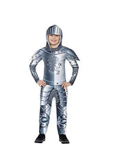 Carica l'immagine nel visualizzatore di Gallery, Smiffy's 43168S - Deluxe Blindata Cavaliere Costume Grigio con Tuta e Casco... - Ilgrandebazar