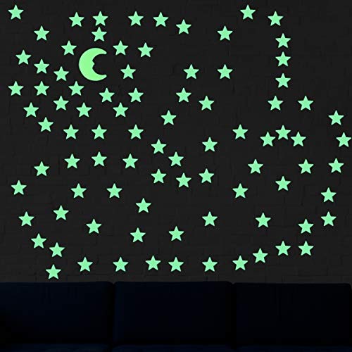 VORCOOL Luna Stelle Fluorescenti Luminose Soffitto Stickers Murali da –