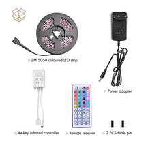 Carica l&#39;immagine nel visualizzatore di Gallery, Sunix Strisce LED RGB 2M, luce luminosa striscia 60 5050 SMD con 2M - Ilgrandebazar