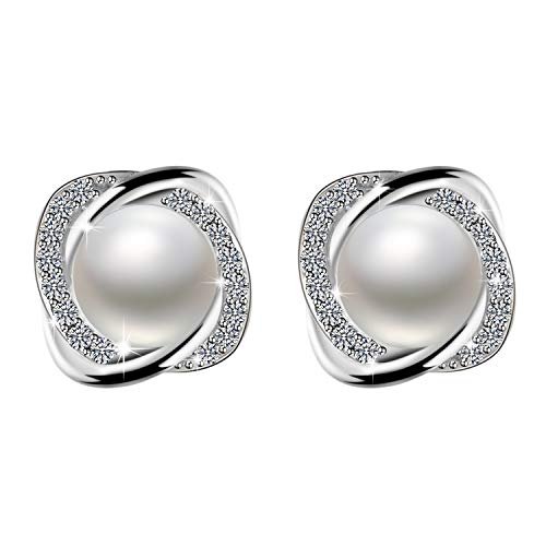 Orecchini con Perle D’acqua Dolce, Amilril Argento Sterling 925 5A Style1
