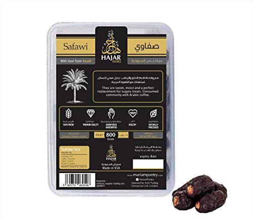 Premium SAFAWI Date dall'Arabia Saudita 800 grammi di MariamPantry