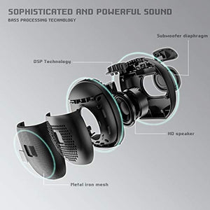 Cassa Bluetooth Waterproof, Altoparlante Portatili TWS HD Nero