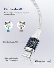 Carica l'immagine nel visualizzatore di Gallery, Cavo USB C a Lightning 1.8M Ricarica Tipo C, Carica Rapida Caricatore per iPhone 14 13 12 Pro Max Mini 11 SE 2020 X/XS Max/XR/8/7/6s/6 Plus 5s/5c/iPad