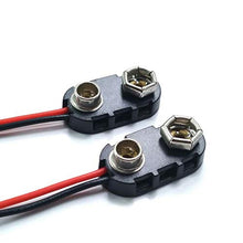 Carica l'immagine nel visualizzatore di Gallery, FUJIE 20 Pezzi Connettori per Batterie 9V I e T Tipo Connettore Clip per...