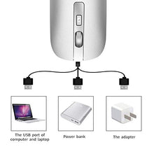 Carica l&#39;immagine nel visualizzatore di Gallery, GeekerChip Mouse Bluetooth,Mouse Wireless 1.Argento Bluetooth