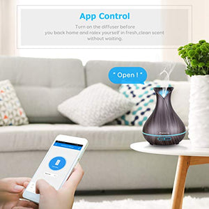 Alexa Diffusore Di aromi WiFi, Maxcio 400ML Profumatore Intelligente di Oli... - Ilgrandebazar