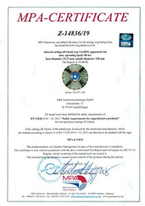 S&R Disco Diamantato 230 x 22,2 mm Standard Universale per 230 x