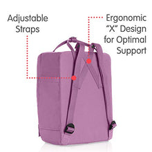 Carica l&#39;immagine nel visualizzatore di Gallery, FJÄLLRÄVEN Kånken - Zaino Unisex, 38 x 38 x 27 x 13 cm, 16 L, Viola (Orchid)