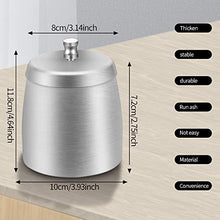 Carica l'immagine nel visualizzatore di Gallery, AMAYGA Grande Posacenere in Acciaio Inox con Coperchio,posacenere a Prova di...
