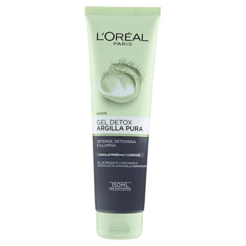 L'Oréal Paris Detergenza Argilla Pura Gel Detox Viso, Deterge, Detossina e... - Ilgrandebazar