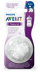Philips SCF046/27 Avent 2 Tettarelle Natural per Alimenti Densi, Fessura a... - Ilgrandebazar