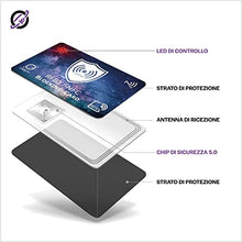 Carica l'immagine nel visualizzatore di Gallery, Carta di Blocco con Avanzato Sistema di Protezione RFID &amp; NFC - Proteggi Carte di Credito Contactless - Versatile, Sottile e Leggera. (2x New OrbityCard + Gift)
