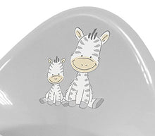 Carica l'immagine nel visualizzatore di Gallery, Bieco 11006555 - vasino grigio, con motivo zebra e la musica, di circa 28 x...