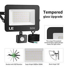 Carica l&#39;immagine nel visualizzatore di Gallery, LE Faro LED da Esterno con Sensore di Movimento, 50W 5000 lumen Bianco 50w - Ilgrandebazar