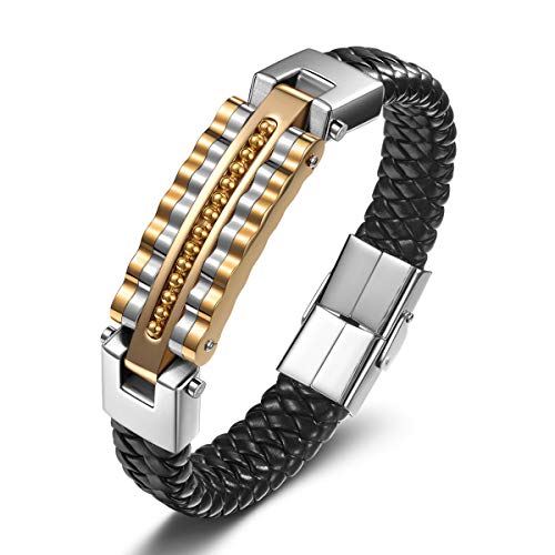 Notting Hill San Valentino per Lui, Oro Guerriero-Serbatoio Bracciale Uomo - Ilgrandebazar