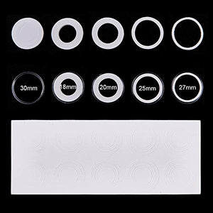 PandaHall 1 Scatola 100 pz 30mm Chiaro Caso Capsule Coin e 5 30mm, - Ilgrandebazar