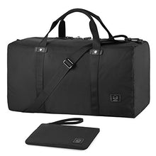 Carica l'immagine nel visualizzatore di Gallery, GAGAKU 45L Ultra-leggero Borsone da Viaggio Pieghevole Borsoni 45l Nero