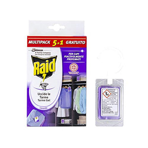 Raid Tarme Gel Multipack, Antitarme dei vestiti - Profumazione Lavanda -... - Ilgrandebazar