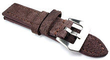 Carica l&#39;immagine nel visualizzatore di Gallery, 22 mm Aviatore in vero cuoio orologio da polso bracciale cinturino pelle... - Ilgrandebazar