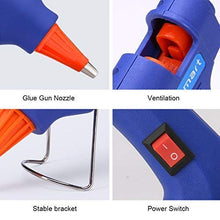 Carica l&#39;immagine nel visualizzatore di Gallery, Blusmart Mini Pistola per colla a caldo con 25 Bastoncini di colla, Blu