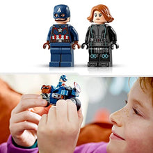 Carica l&#39;immagine nel visualizzatore di Gallery, LEGO 76260 Marvel Motociclette di Black Widow e Captain America, Set Avengers Age of Ultron con 2 Supereroi e Moto Giocattolo, Giochi per Bambini e Bambine dai 6 Anni