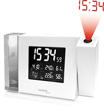 Technoline WT 643 Radiosveglia con Proiettore, Bianco, 16x2.8x11 cm - Ilgrandebazar