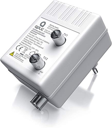 Aplic - Amplificatore antenna TV - a 2 uscite - amplificazione...