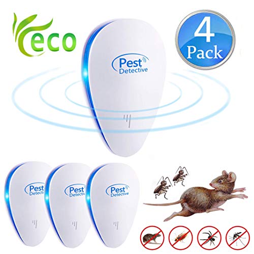 Nitoer Antizanzare Ultrasuoni Repellente ad per Topi Scacciatopi...