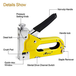 Graffatrice Manuale,Topec Professionale 3 in 1 Sparapunti, Pistola per...