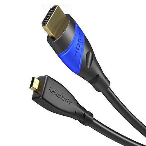 KabelDirekt 2m Cavo Micro HDMI, compatibile con (HDMI 2.0a/b 2.0/1.4a,