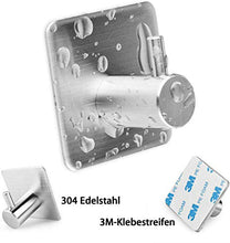 Carica l'immagine nel visualizzatore di Gallery, Auxmir Ganci Adesivi 3M Appendiabiti in Acciaio Inox SUS304 Set di 5 PZ