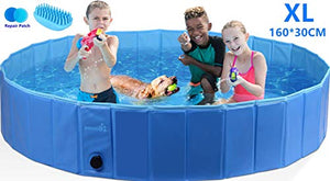 Pecute Piscina per Cani Grande e Media XL: 160x30cm, Blu