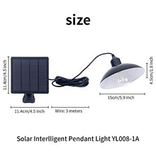 Carica l&#39;immagine nel visualizzatore di Gallery, Jolicobo Solar Lampada da Soffitto Hanging Lamp 2 Modalità Coprilampada - Ilgrandebazar