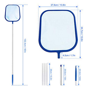 Fixget Rete Pulita per Piscina, Piscina Skimmer, Foglia atterraggio...