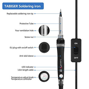 TABIGER Saldatore Elettrico Stagno Professionale precisione con Temperatura...