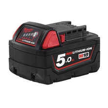 Carica l&#39;immagine nel visualizzatore di Gallery, Batteria Milwaukee M18B5 5.0Ah Rossa Ioni Di Litio Black - Ilgrandebazar