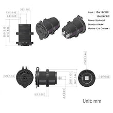 Carica l&#39;immagine nel visualizzatore di Gallery, Enisina Presa accendisigari DC 12V-24V 120W per Barca, Auto, motocicletta,...