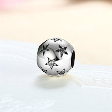 Carica l&#39;immagine nel visualizzatore di Gallery, HMILYDYK, Perlina rotonda in argento Sterling 925 con cristalli bianchi... - Ilgrandebazar