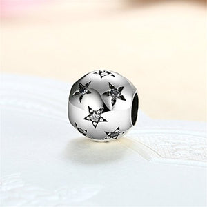 HMILYDYK, Perlina rotonda in argento Sterling 925 con cristalli bianchi... - Ilgrandebazar