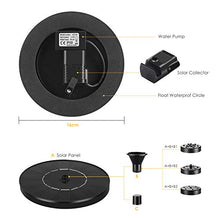 Carica l&#39;immagine nel visualizzatore di Gallery, Dustgo Fontana da giardino esterno, Pompa per fontana solare con pannello...