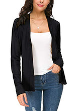 Carica l'immagine nel visualizzatore di Gallery, EXCHIC Donna Cardigan Lavorato a Maglia Senza Chiusura L, Nero - Ilgrandebazar