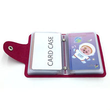 Carica l&#39;immagine nel visualizzatore di Gallery, Porta Carte di Credito Pelle Donne Uomo - 24 Slot (Rose Red) Rose Red
