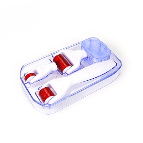 Titanio Micro-ago Derma Roller 4 in 1-3 Aghi Diversi(0.5mm & 4in1 roller - Ilgrandebazar