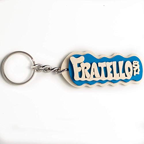 Portachiavi in legno fatto a mano personalizzato con la scritta Fratello... - Ilgrandebazar