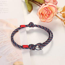 Carica l&#39;immagine nel visualizzatore di Gallery, sailimue 5 Pezzi Nautico Corda Bracciali Marine per Uomo Donna Handmade...