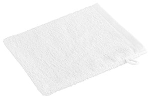 ZOLLNER 10 Pezzi manopole da Bagno in Spugna, 16x21 cm Bianco, 16 x 21