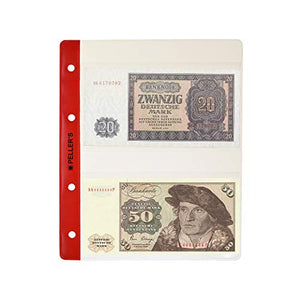 PELLER'S 10 Buste per Collezione, 2 Tasche 143mm X 80mm su Ogni Pagina, per... - Ilgrandebazar