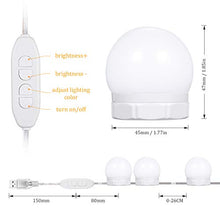 Carica l&#39;immagine nel visualizzatore di Gallery, Luci da Specchio per Trucco,Luci LED Stile Hollywood con 3 Modalità Il nuovo